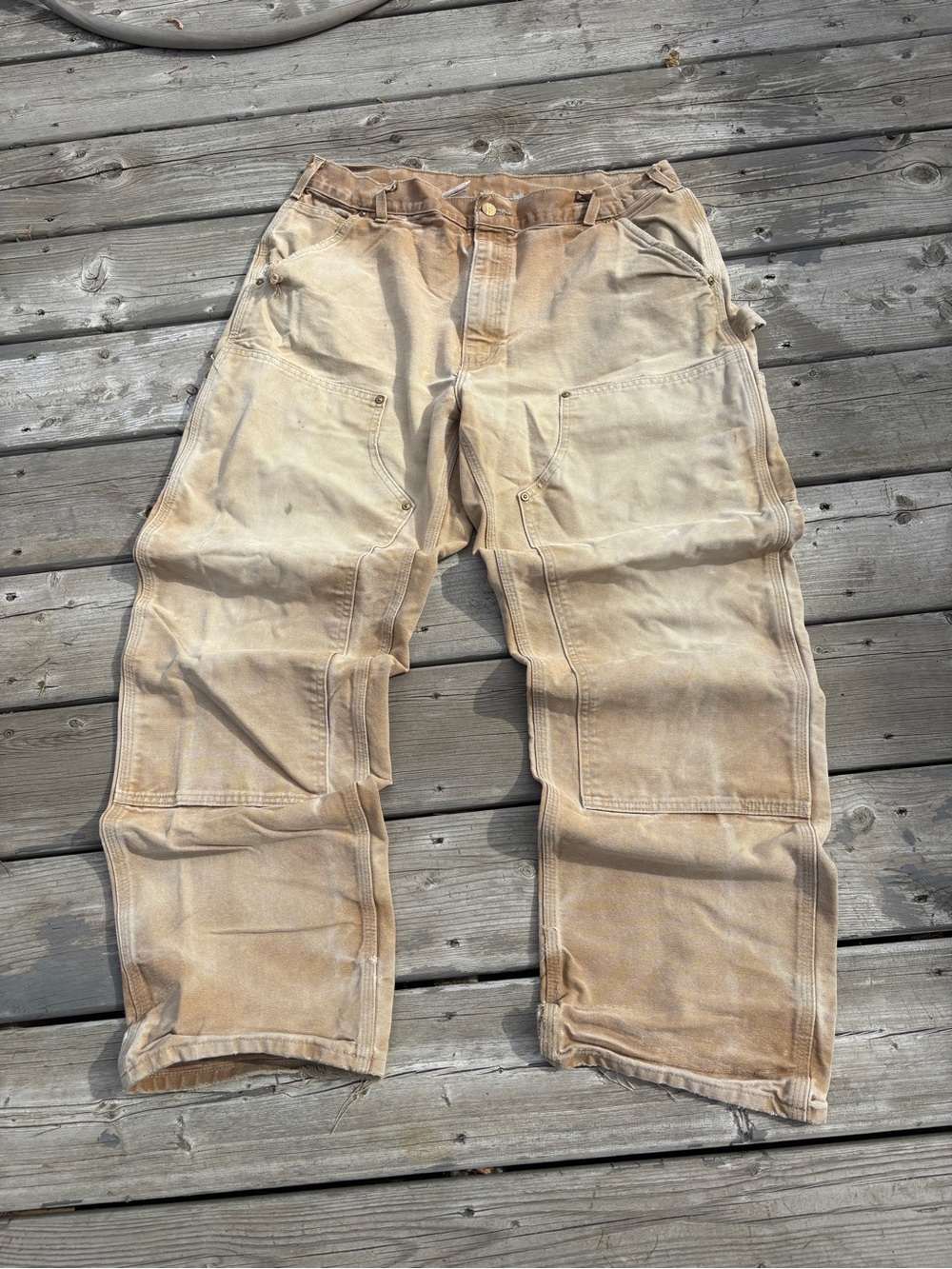 Vintage Carhartt double knee faded carpenter pants